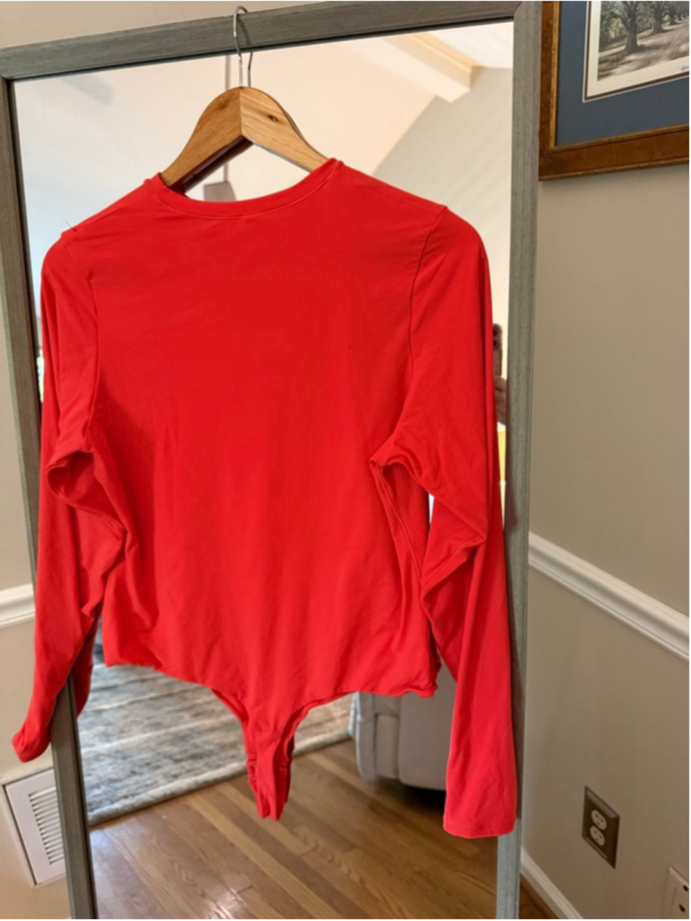 Women's SKIMS Red Long Sleeve Bodysuit Plus Size 2X - Picture 2 of 5